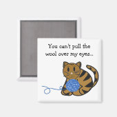 Kat met garen en Gezegde Magneet (Voorkant / Achterkant)