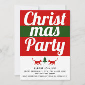 Kat met geborene typografie, kerstfeest met drie k kaart (Voorkant)