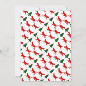 Kat met geborene typografie, kerstfeest met drie k kaart (Achterkant)