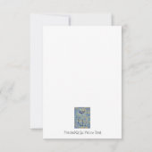 Kat met gefragmenteerde tekst "Ik was normaal" Kaa Bedankkaart (Achterkant)