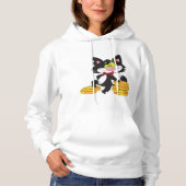Kat met geld Womens Hoodie (Voorkant)