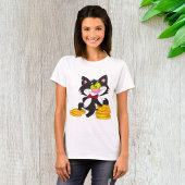Kat met geld Womens T-Shirt