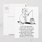 Kat met Geviste staaf Briefkaart (Voorkant / Achterkant)