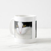 Kat met Golden Eyes Koffiemok (Voorkant links)