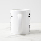 Kat met grappige quote extra grote jumbo-mok koffiekop (Achterkant)