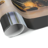 Kat met grijze tabletten cadeaupapier (Rol Hoek)