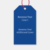 Kat met groene ogen - Vele kleuren verven blik Cadeaulabel (Achterkant)