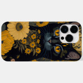 Kat met grote ogen voor de bloemen Case-Mate iPhone case (Achterkant (horizontaal))
