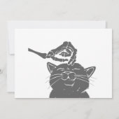 Kat met hand van menselijk skelet - Kies achterkle Kaart (Achterkant)