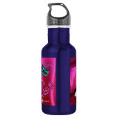 KAT MET HARLEQUIN PET EN MASKERADE PARTIJMASKERS WATERFLES  (Achterkant)