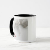 Kat met hartvormig snoep mok (Voorkant links)