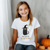 Kat met heks pet Heb een puur-effect Halloween sch T-shirt