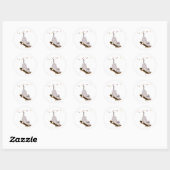Kat met het bord ronde sticker (Vel)