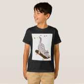 Kat met het bord t-shirt (Voorkant volledig)