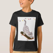 Kat met het bord t-shirt (Voorkant)