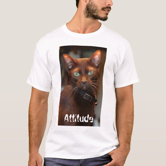 Kat met hoogte T T-shirt (Voorkant)