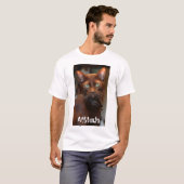 Kat met hoogte T T-shirt (Voorkant volledig)