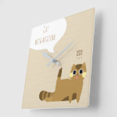 Kat met houding vierkante klok (Hoek)