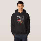 Kat met kerst en kerstmis hoodie (Voorkant volledig)