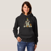 Kat met kerstboomklep hoodie (Voorkant volledig)