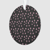 Kat met kerstcadeaus voor speelgoed ornament (voorkant)