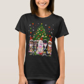 Kat met kerstmis Funny Shirt Meowy kerstboomkat (Voorkant)