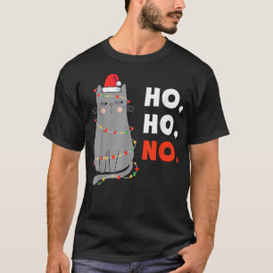 Kat met kerstmis Kinder Funny Santa Cat met kerstm T-shirt