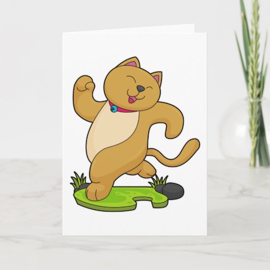 Kat met keuker tijdens gebruik kaart (Voorkant)