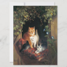Kat met kittens (dierlijke kunst)