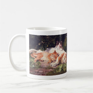 Kat met Kittens Fine Art Koffiemok