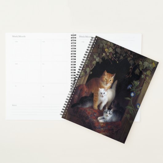 Kat met Kittens Henriette Knip 1844 Planner (Display)