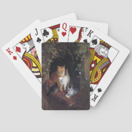 Kat met Kittens Henriette Knip 1844 Pokerkaarten