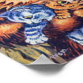 Kat met Kittens, Louis Wain Poster (Hoek)