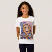 Kat met Kittens, Louis Wain T-shirt (Voorkant volledig)