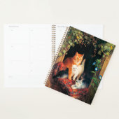 Kat met Kittens, mooi kunstschilderij, Planner (Display)