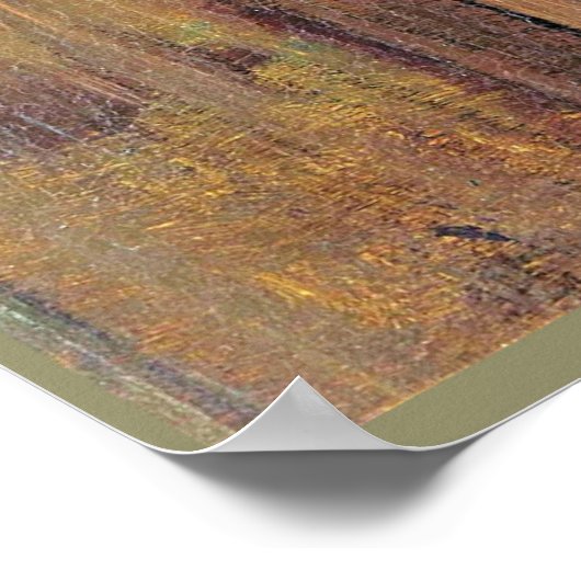 Kat met Kittens, mooi kunstschilderij, Poster (Hoek)