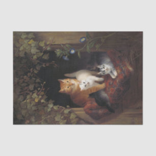 Kat met Kittens van Henriette Ronner-Knip Tissuepapier