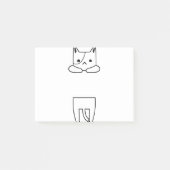 Kat met kleuterlaag 2 post-it® notes (Voorkant)