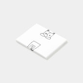 Kat met kleuterlaag 2 post-it® notes (Schuin)