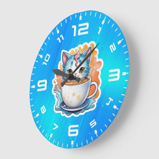 Kat met koffie Mok-94678 Grote Klok (Hoek)