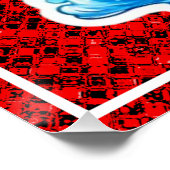 Kat met koffie Mok-94678 Perfect Poster (Hoek)