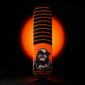 Kat met koude kap persoonlijk skateboard