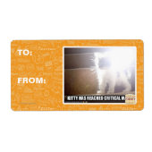 Kat met kritische massa etiket (Voorkant)