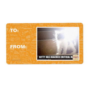 Kat met kritische massa etiket