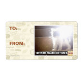 Kat met kritische massa etiket (Voorkant)