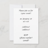  Kat met kweekblauwe uitnodiging (Achterkant)