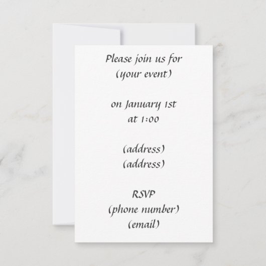  Kat met kweekblauwe uitnodiging (Achterkant)