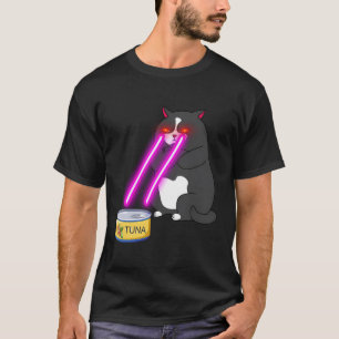 Kat met laserogen t-shirt