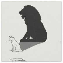 Kat met leeuwenschaduw