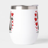 Kat met liefdessymbolen Clipart-85245 (Links)